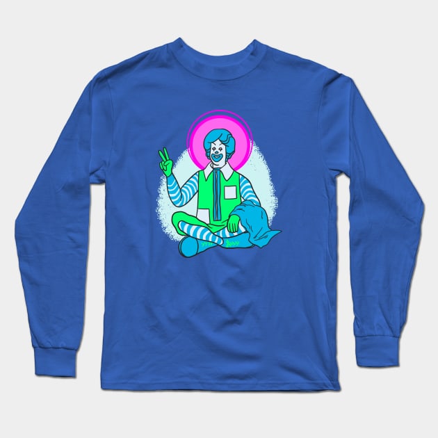 Enlightened Ronald Long Sleeve T-Shirt by sombreroinc